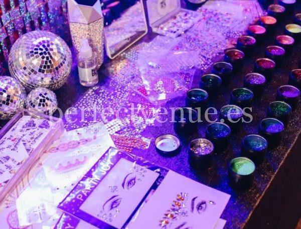 glitter bar in madrid for events and weddings