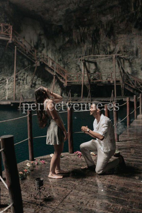marriage proposal Pinterest in a cave