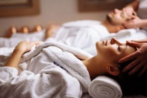 marriage proposal in a spa