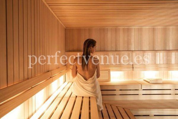 marriage proposal in a spa