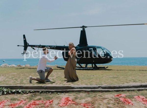 marry me marriage proposal in parachute