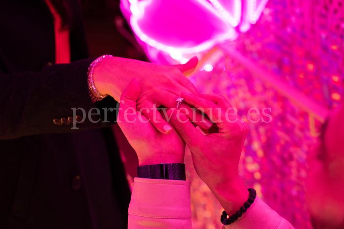 Pedida de mano en Madrid en el Restaurante Bloom / Photo via Weddings and Events by Natalia Ortiz