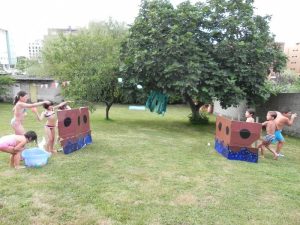 Battle of water birthday with workshops in Madrid