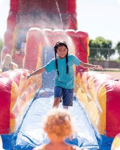 Children's entertainment in Madrid inflatables at home