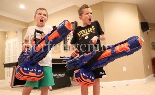 Nerf animation challenge for children in Madrid