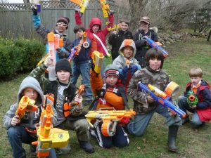 Nerf animation challenge for children in Madrid