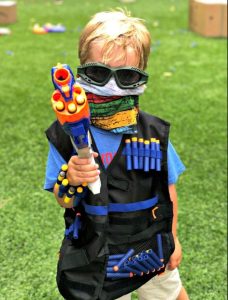 Nerf animation challenge for children in Madrid