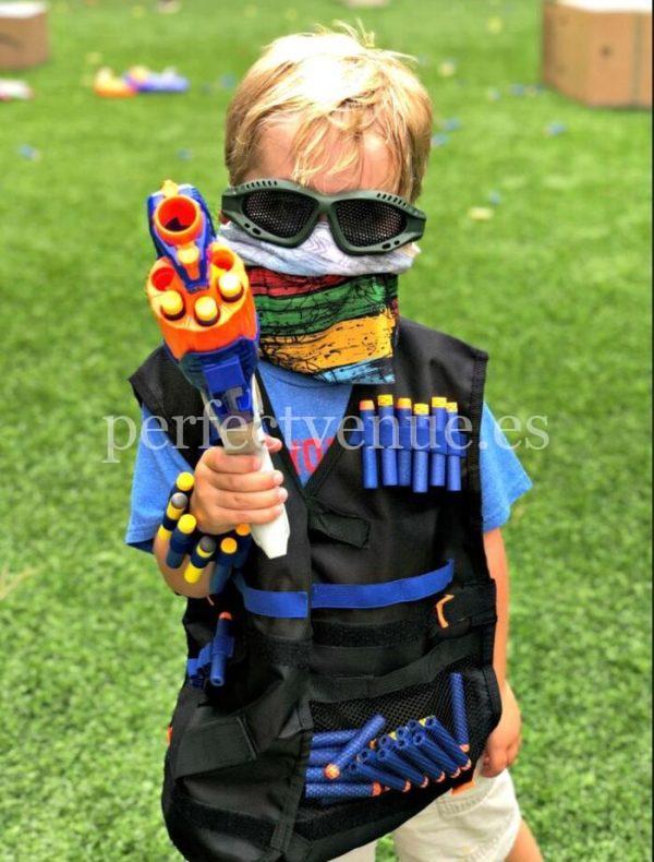 Nerf animation challenge for children in Madrid