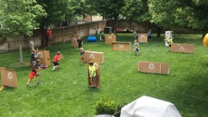 Nerf animation challenge for children in Madrid