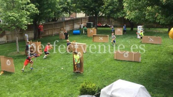 Nerf animation challenge for children in Madrid