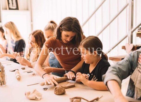birthday party with workshops handcrafts at home