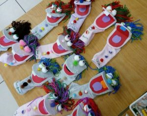 birthday party with workshops puppets