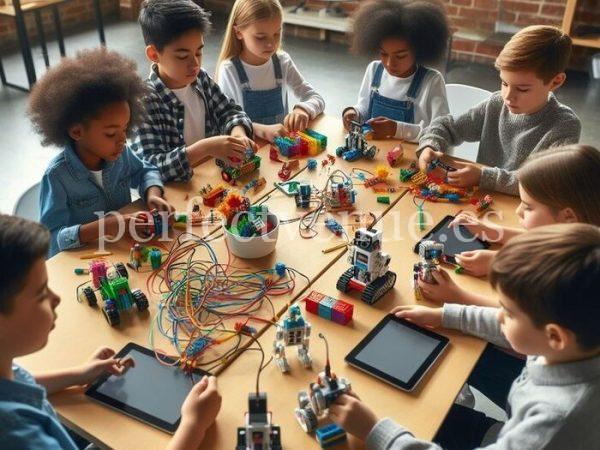 birthday party with workshops robotics