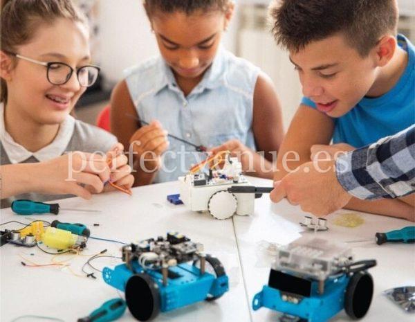 birthday party with workshops robotics