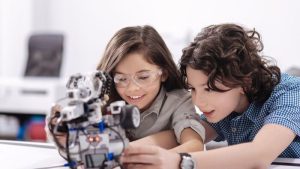 birthday party with workshops robotics