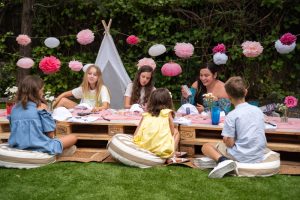 Cumpleaños con talleres en Madrid: taller de camisetas - Natalia Ortiz Events