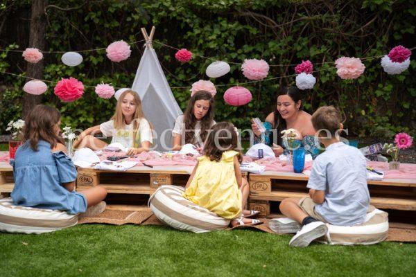 Cumpleaños con talleres en Madrid: taller de camisetas - Natalia Ortiz Events