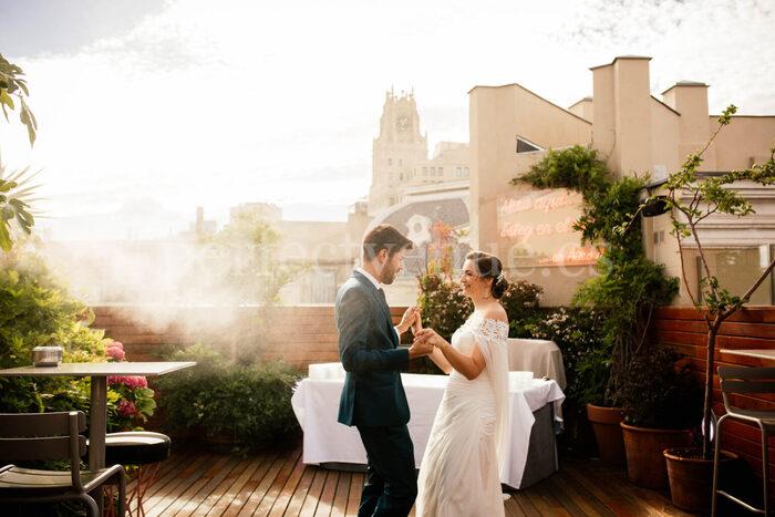rooftop wedding in Madrid