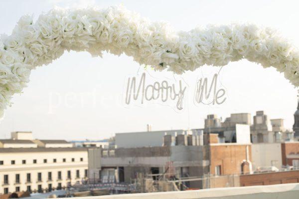 Proposal on a rooftop in Madrid / Natalia Ortiz Events