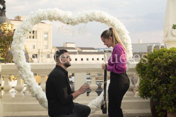 Proposal on a rooftop in Madrid / Natalia Ortiz Events