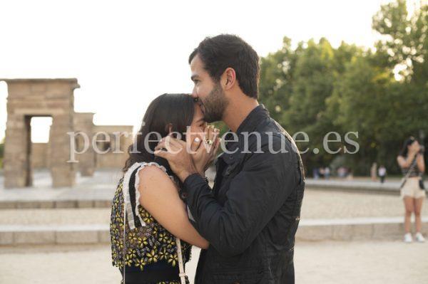 Pedida de mano en el Templo de Debod / Foto vía Natalia Ortiz Events