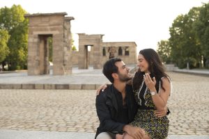 Pedida de mano en el Templo de Debod / Foto vía Natalia Ortiz Events
