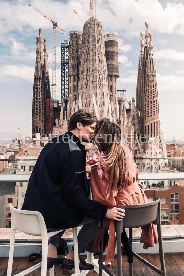 Proposal on a private rooftop in Barcelona / Photo via Pinterest