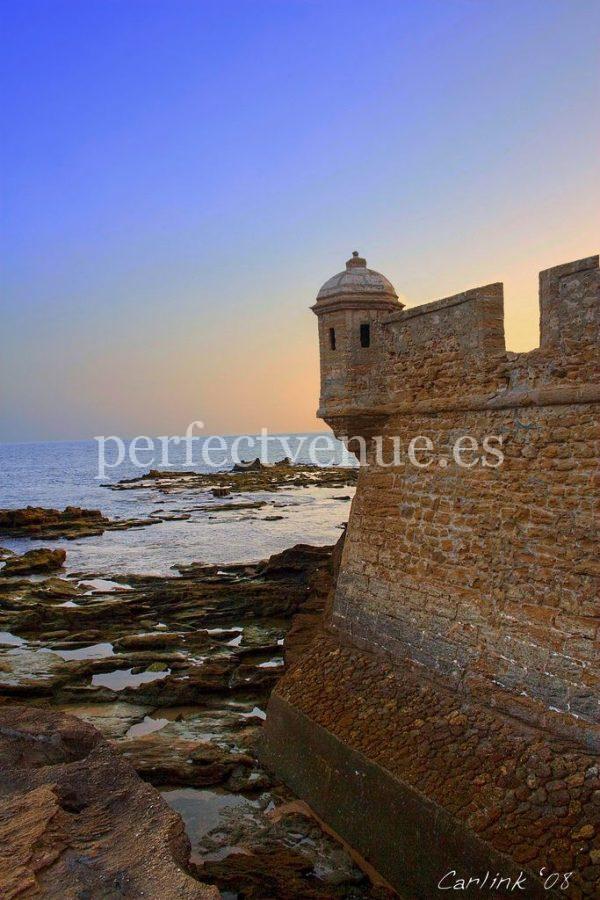 pedida de mano en Cádiz en el castillo de San Sebastián