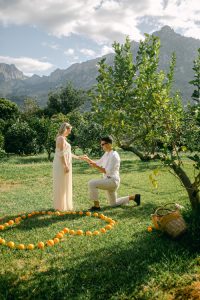 Marriage proposal in Sa Vinyassa / Photo via Natalia Ortiz Events