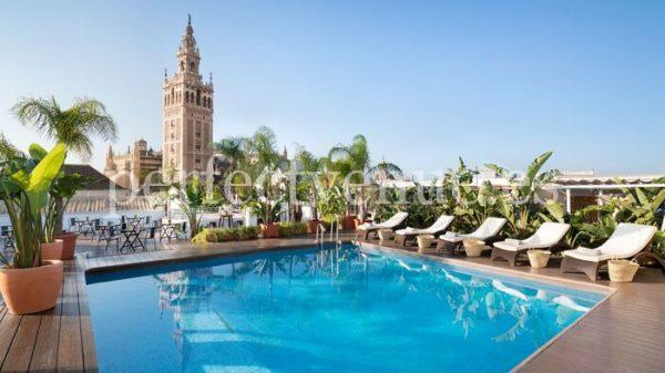 Marriage proposal in Seville with views of the Cathedral, at the Hotel Fontecruz Seises