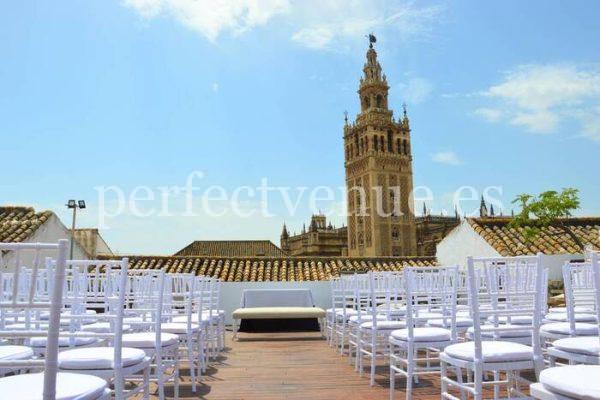 Pedida de mano en Sevilla con vistas a la Catedral