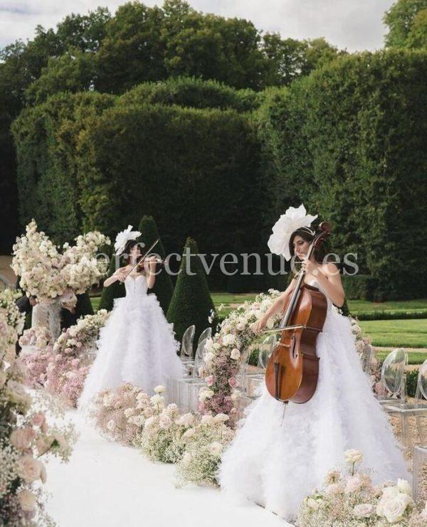 Electronic and classical violinist for weddings and events / Photo via Pinterest