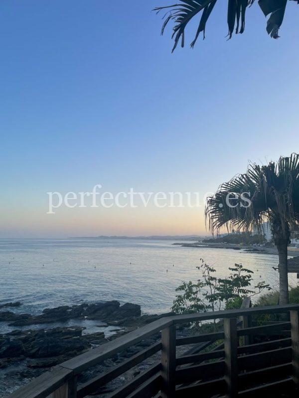 A marriage proposal in malaga on a terrace in benalmadena