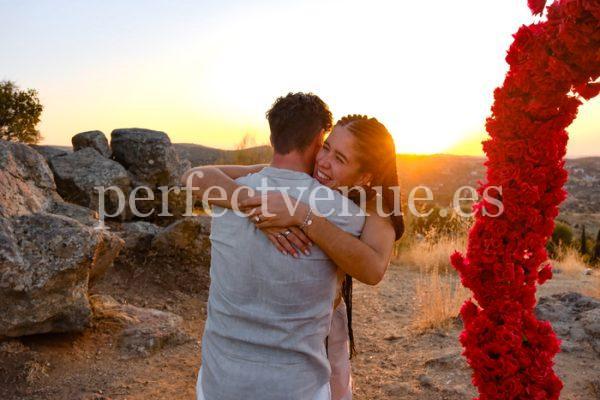 Pedida de mano en Toledo en el mirador del Valle - Natalia Ortiz Events