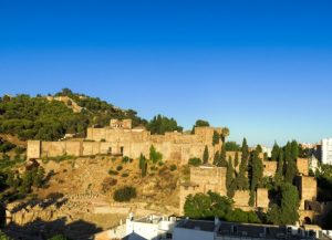 Marriage proposal in Malaga at the alcazaba viewpoint