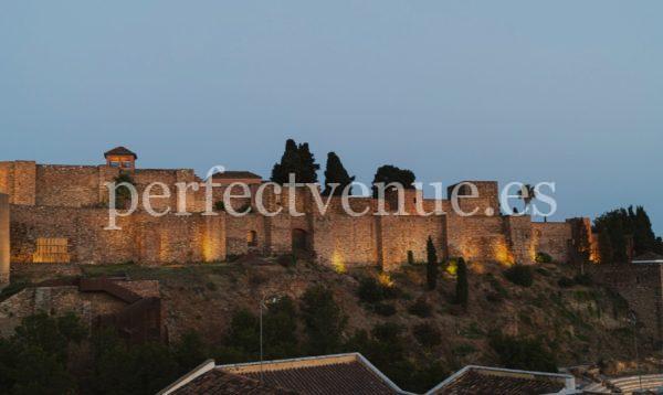 pedida de mano en Málaga en el mirador de la alcazaba
