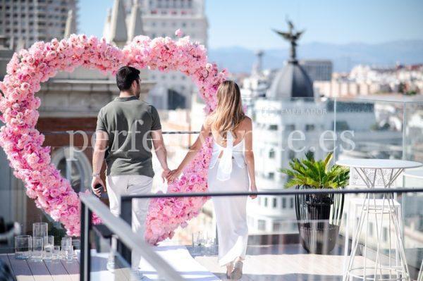 Proposal with 360 views on a rooftop in Madrid / Natalia Ortiz Events