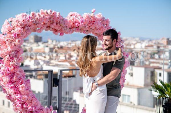 Proposal with 360 views on a rooftop in Madrid / Natalia Ortiz Events