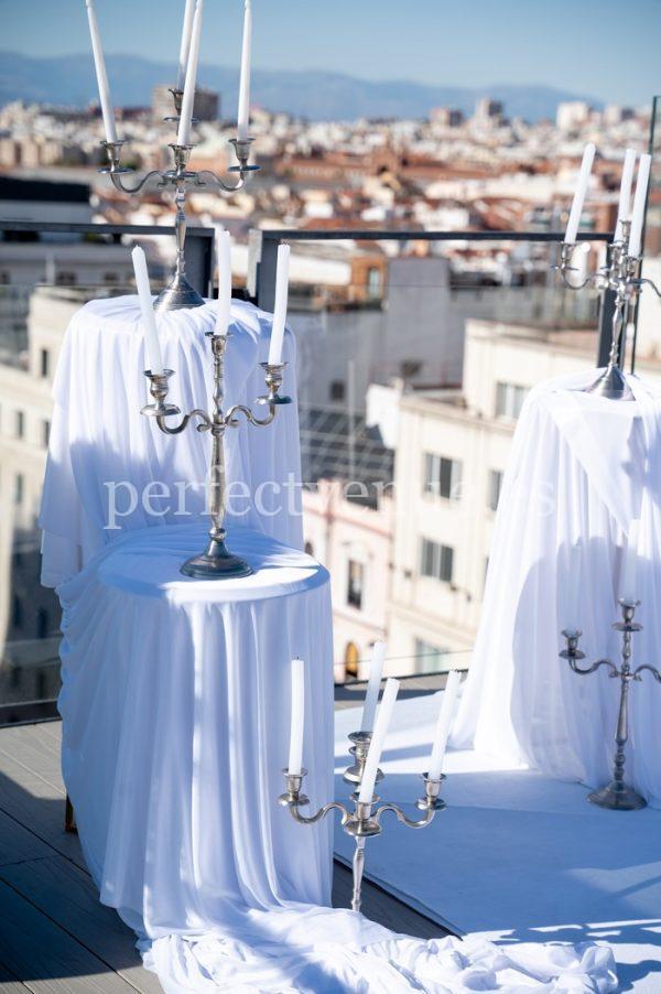 Proposal with 360 views on a rooftop in Madrid / Natalia Ortiz Events