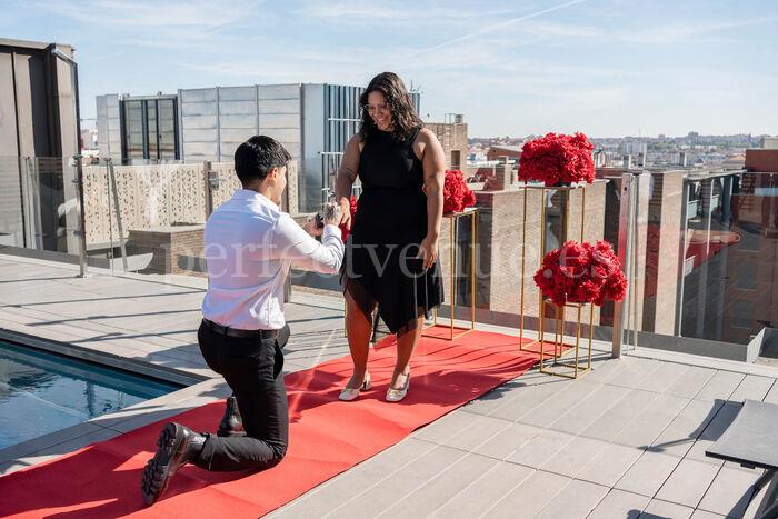 Proposal with a View in Madrid / Photo via Natalia Ortiz Events