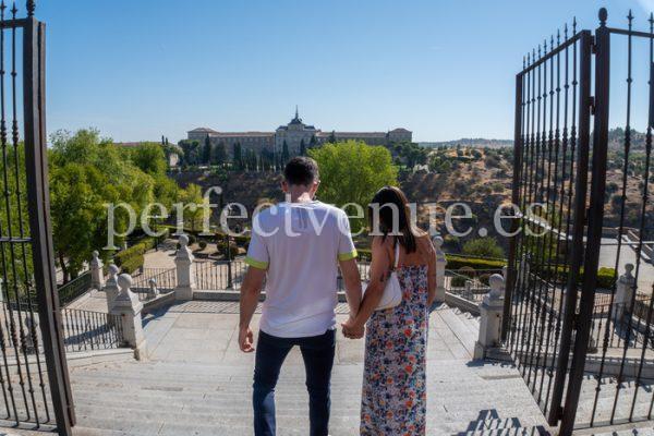 Pedida de mano en Toledo en el parque del Alcázar - Natalia Ortiz Events