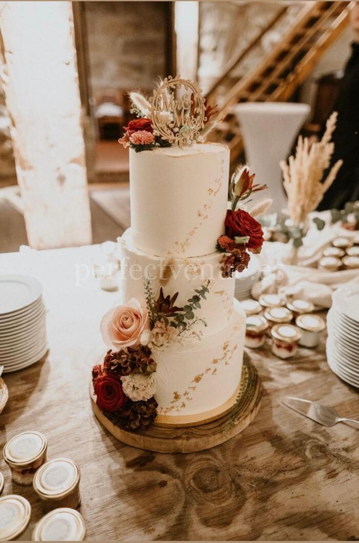 Tendencias en pasteles de boda en 2026