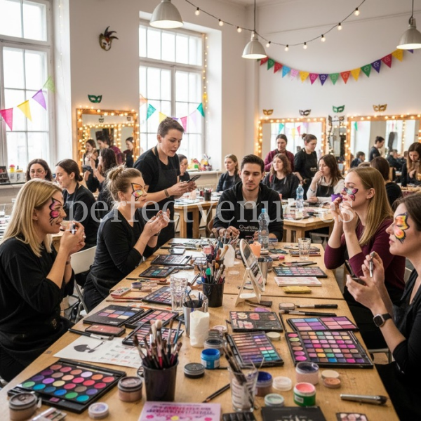 Creative and fantasy makeup workshop / Photo via Perfect Venue