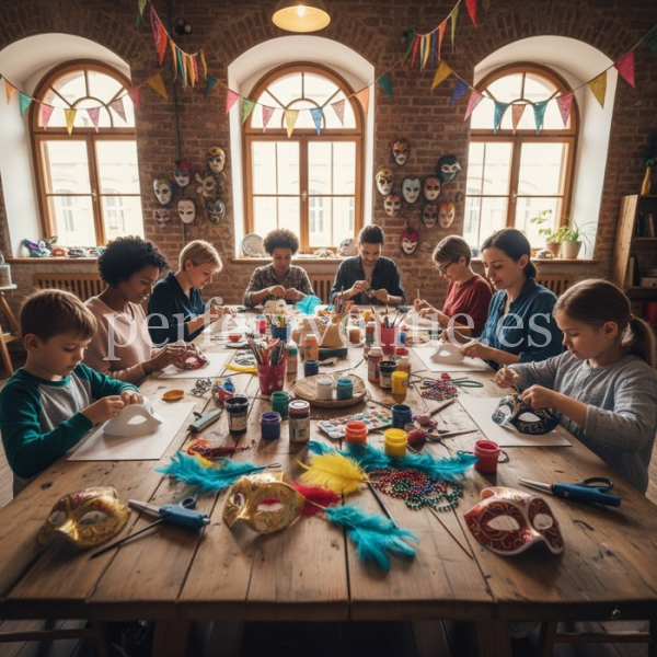Custom mask workshop / Photo via Perfect Venue