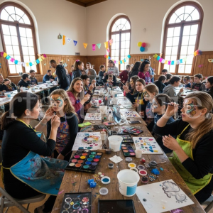Face painting workshop / Photo via Perfect Venue