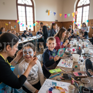 Face painting workshop / Photo via Perfect Venue