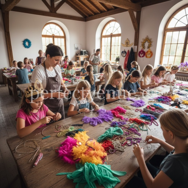 Headpiece and Crown Workshop / Photo via Perfect Venue