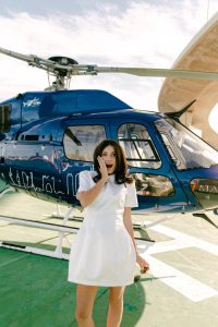 Helicopter in Madrid / Photo via Natalia Ortiz events