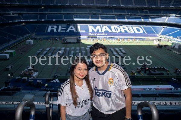 Marriage proposal at the Bernabéu Stadium / Photo via Natalia Ortiz Events