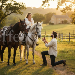 Marriage proposal with horseback riding in Madrid / Photo via Perfect Venue